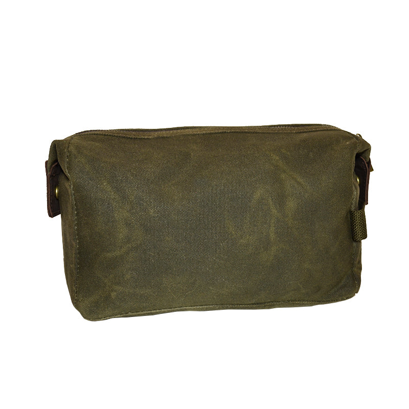 Waxed Cotton Washbag